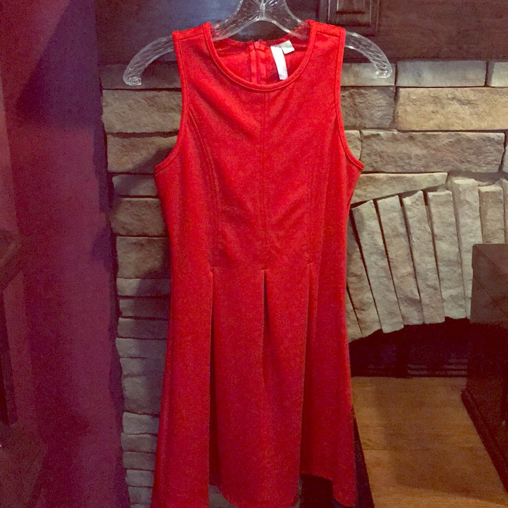 Above the Knee Red Dress.  Zipper in back.